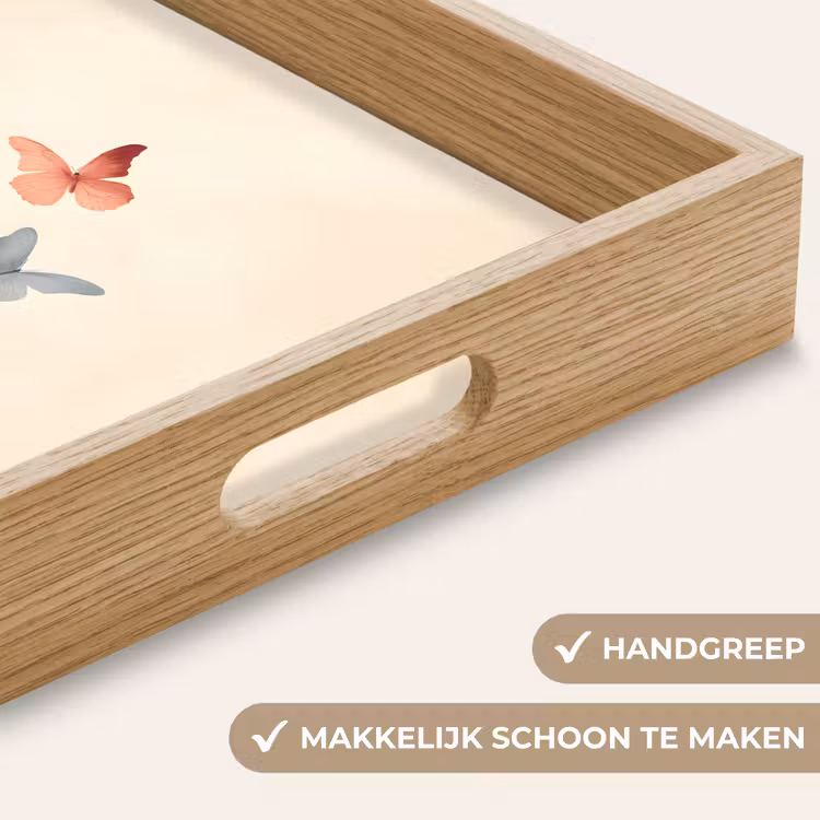 Dienblad - Vlinders - Minimalistisch - Roze — 5