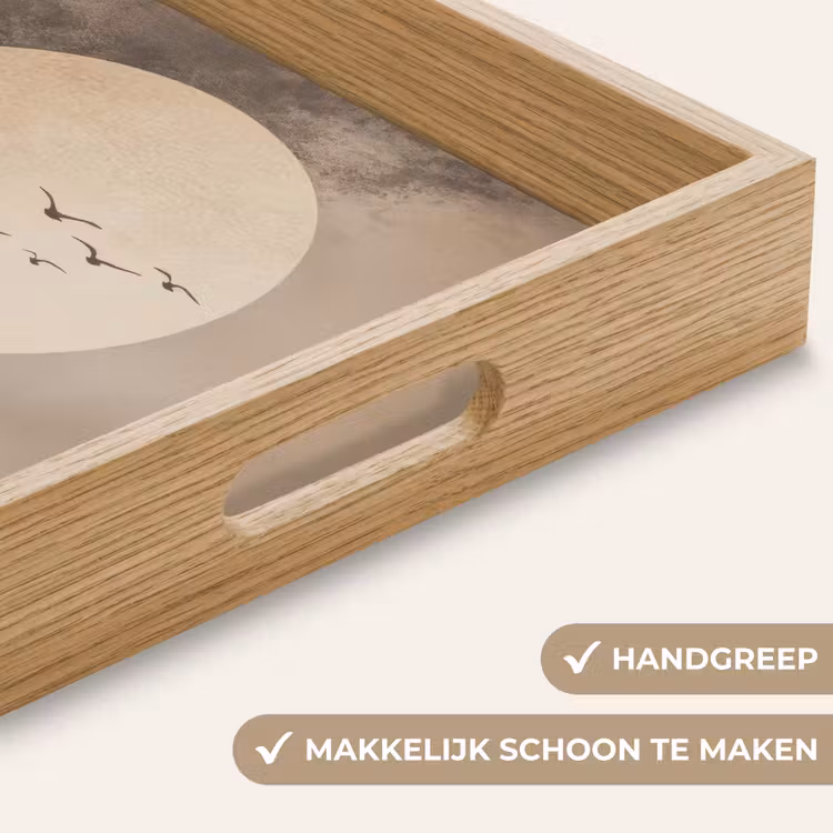Dienblad - Vogel - Beige - Japandi — 5
