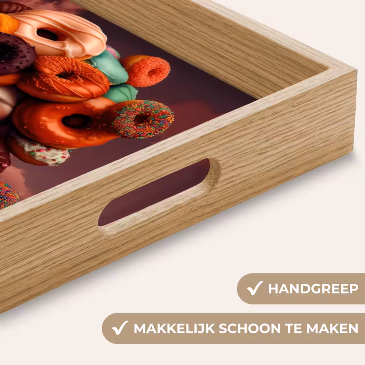 Dienblad - Vrouw - Donuts - Kleurrijk — 5