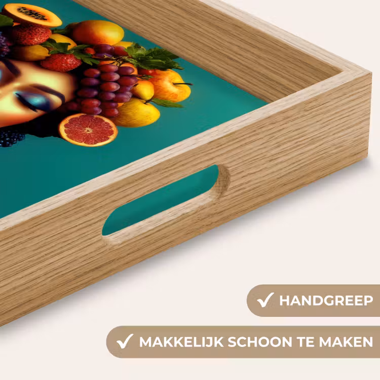 Dienblad - Vrouw - Hoodtooi - Tropisch - Fruit - Druiven — 5
