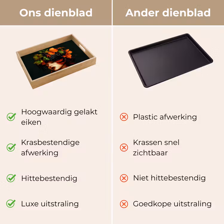 Dienblad - Vrouw - Rood - Groen - Druiven — 3