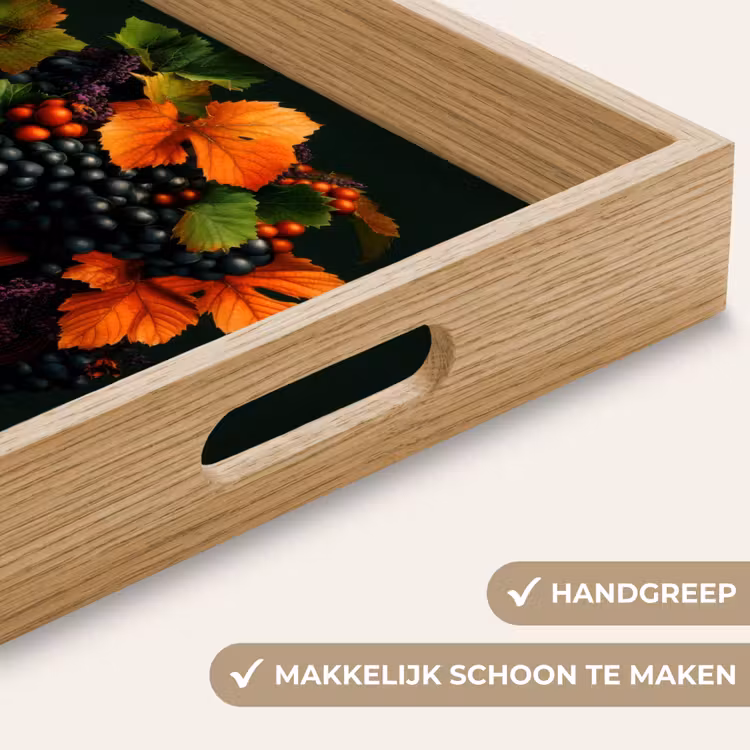 Dienblad - Vrouw - Rood - Groen - Druiven — 5