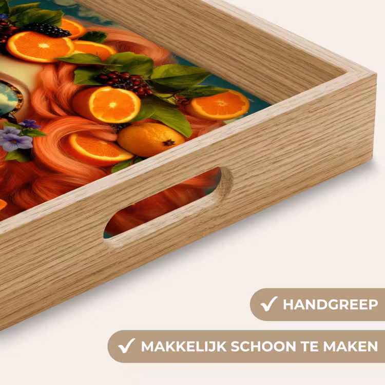 Dienblad - Vrouw - Sinaasappel - Bessen - Oranje — 5