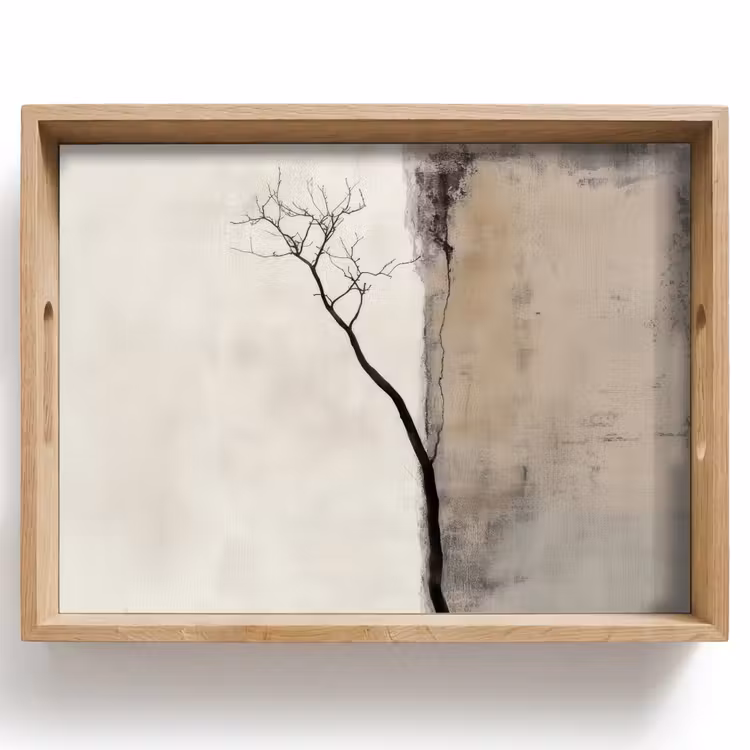 Dienblad - Wabi sabi - Plant - Beige — 1