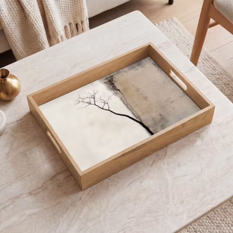 Dienblad - Wabi sabi - Plant - Beige — 2