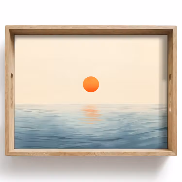 Dienblad - Zon - Oranje - Zee — 1