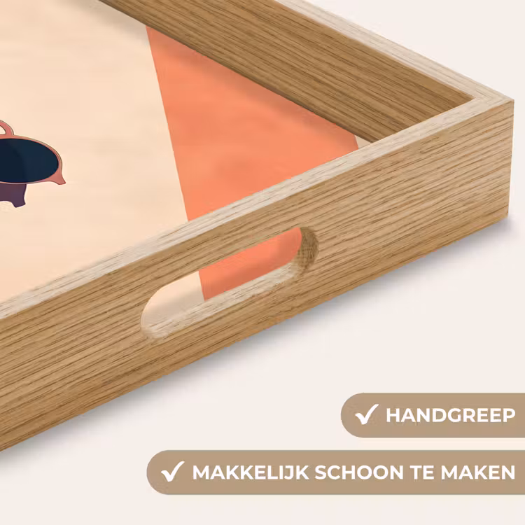 Dienblad - Zonnebril - Schaduw - Oranje - Minimalistisch — 5
