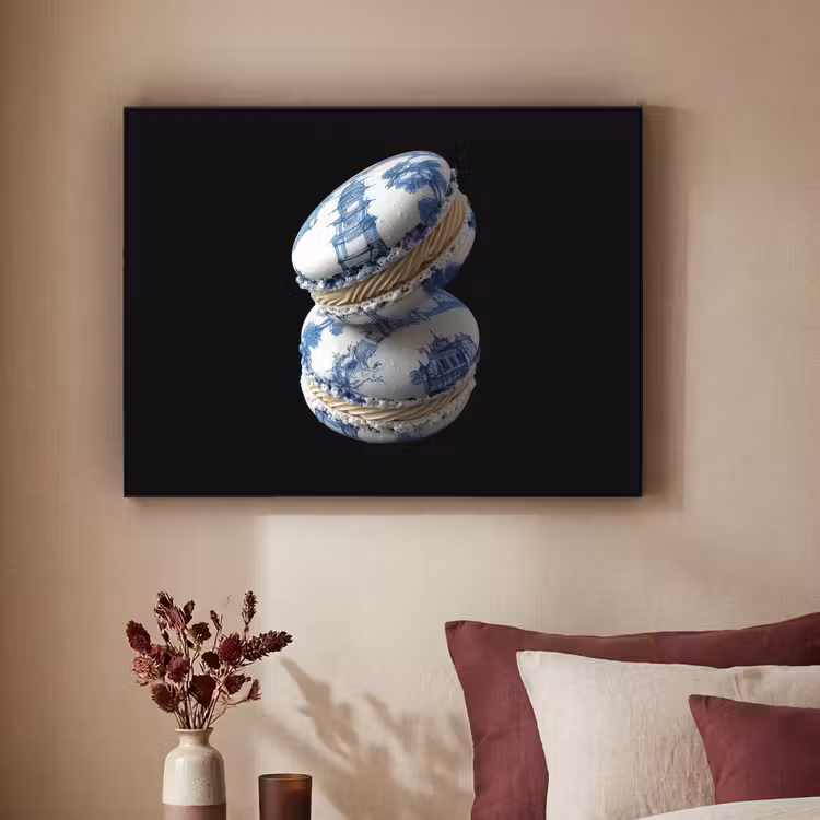 Art Frame - Eten - Macarons - Delfts blauw - Koekjes — 2