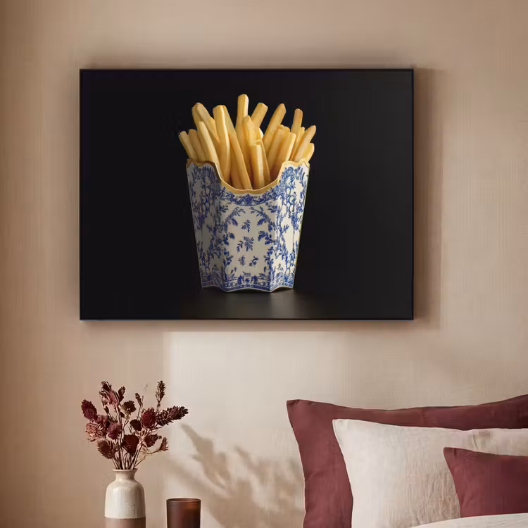 Art Frame - Friet - Porselein - Delfts blauw - Eten — 2