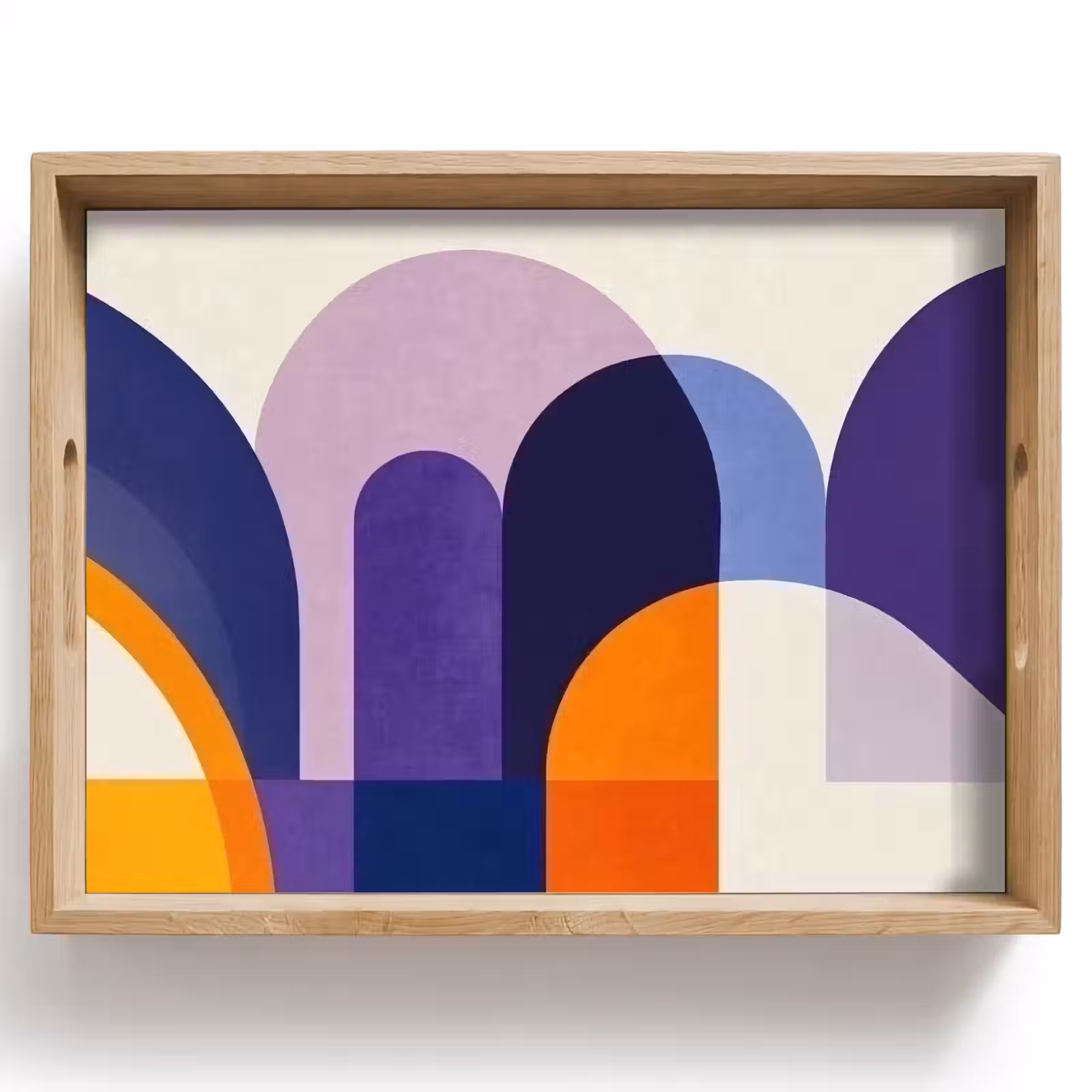 Dienblad - Vormen - Abstract - Grafisch - Oranje — 1