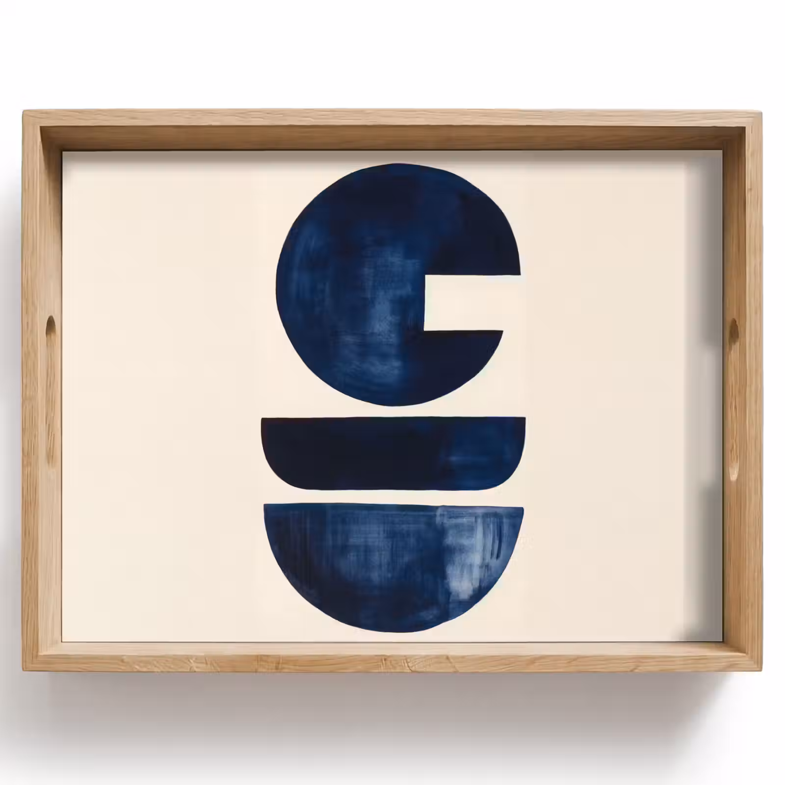 Dienblad - Vormen - Blauw - Abstract — 1
