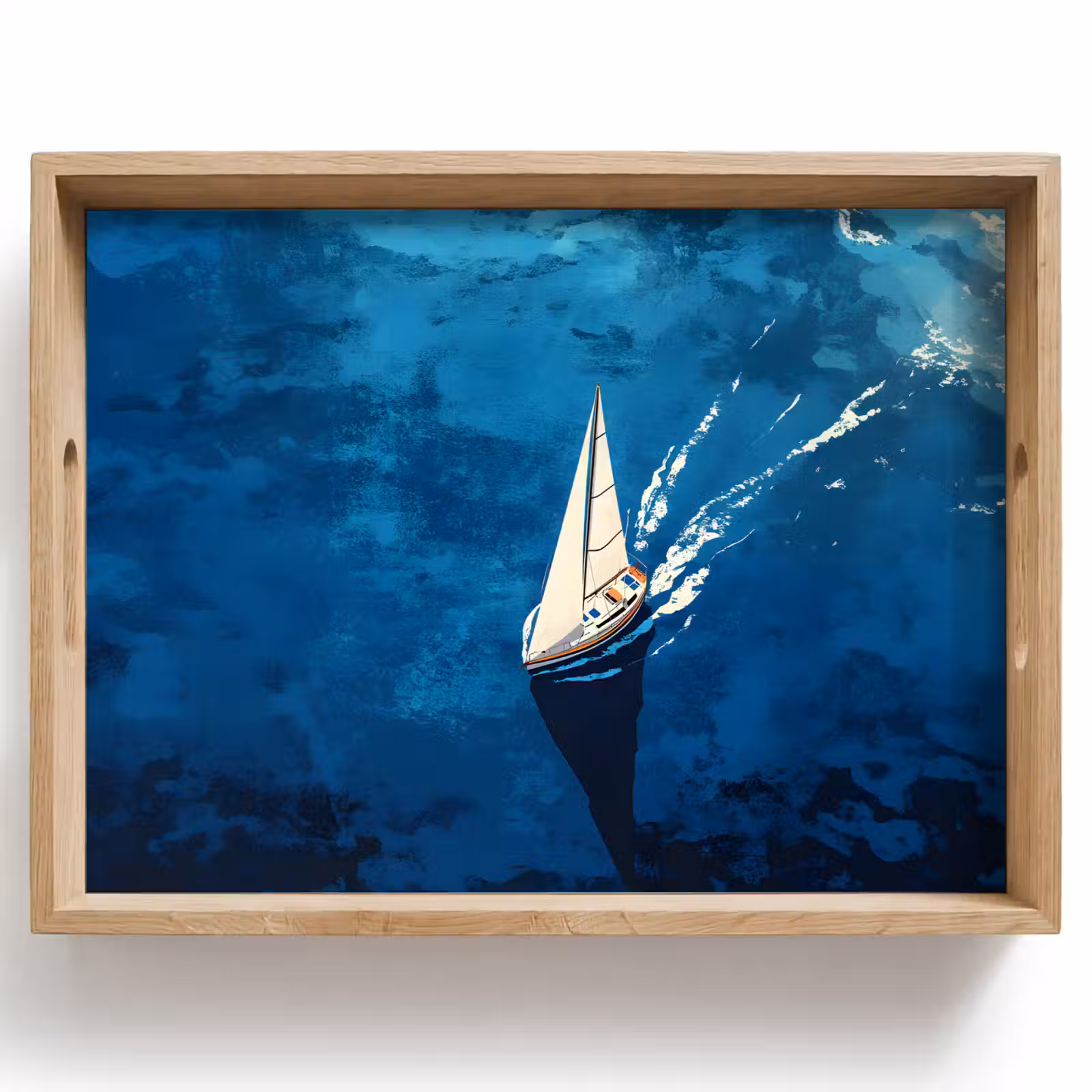 Dienblad - Zeilboot - Water - Abstract - Schaduw — 1