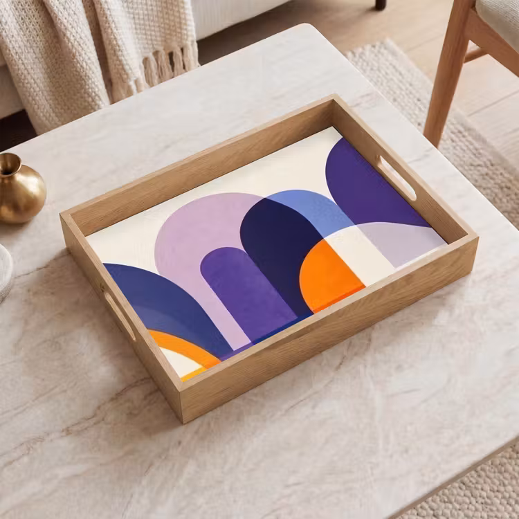 Dienblad - Vormen - Abstract - Grafisch - Oranje — 2