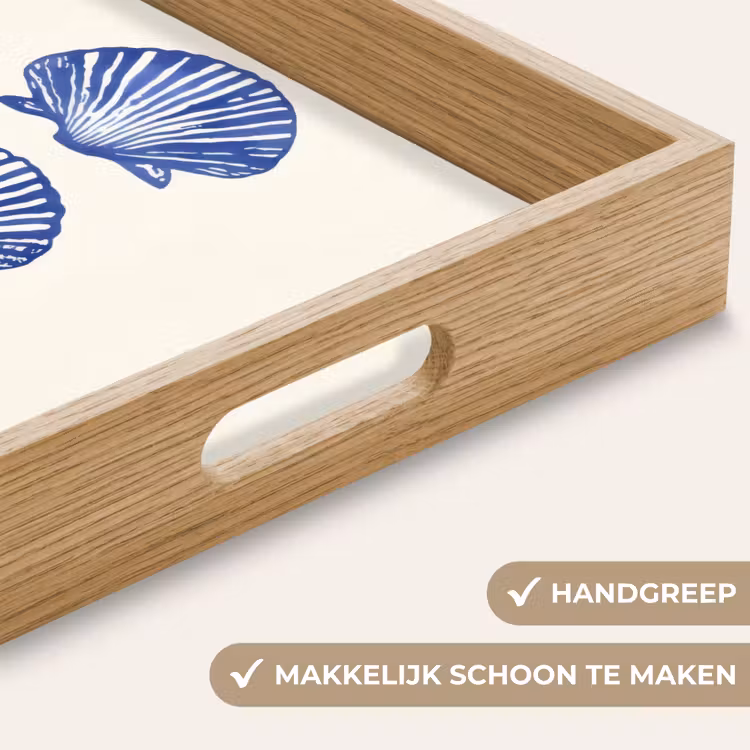 Dienblad - Schelpen - Blauw - Patroon — 5
