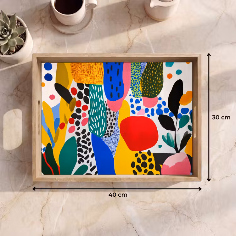 Dienblad - Stippen - Vormen - Modern - Kleuren — 9