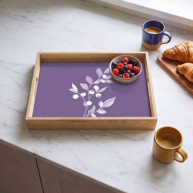 Dienblad - Tak - Sierlijk - Bladeren - Minimalistisch — 4