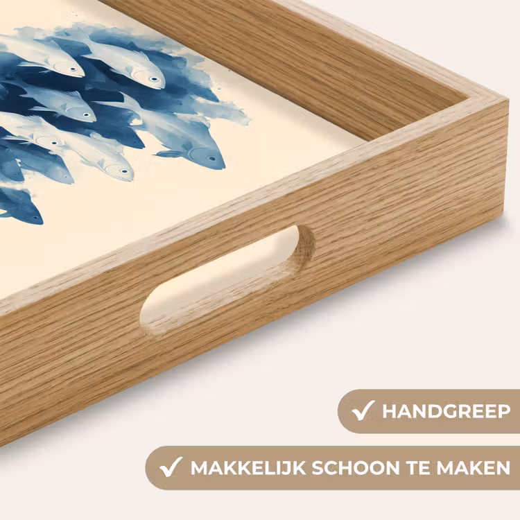 Dienblad - Vissen - Minimalistisch - Blauw — 5