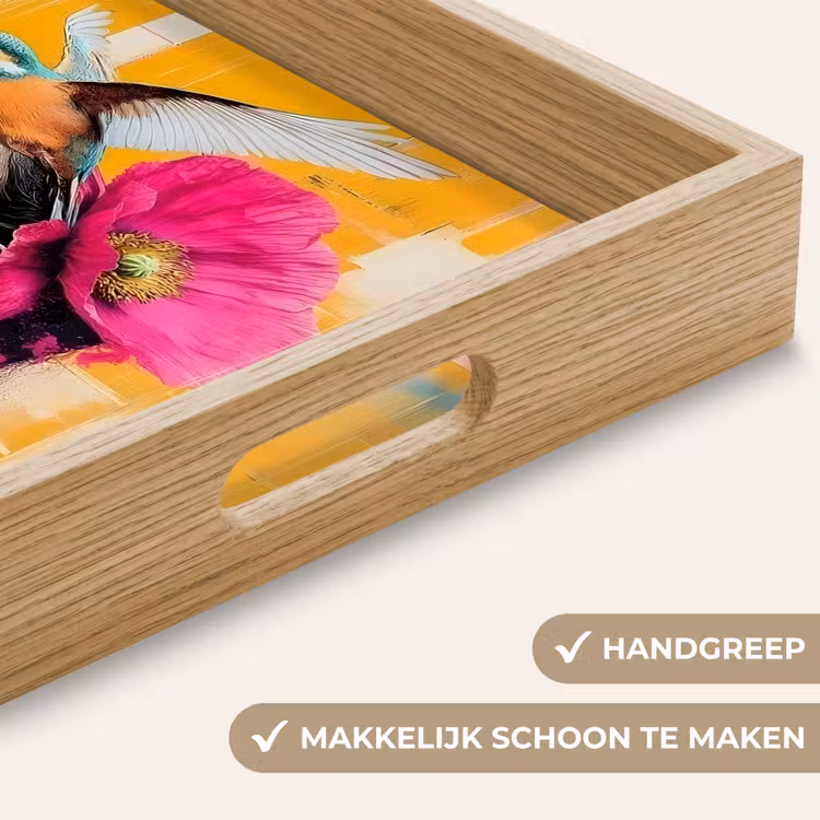 Dienblad - Vogel - Vrouw - Abstract - Bloem — 5