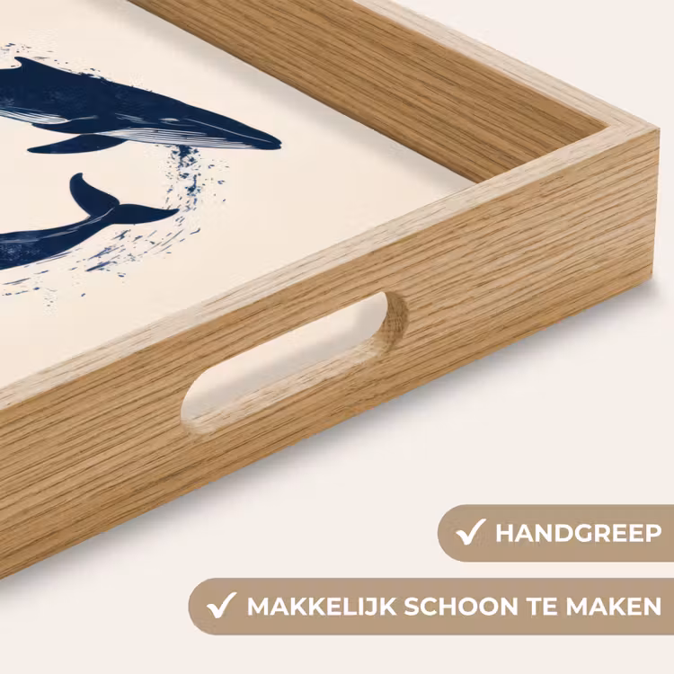Dienblad - Walvissen - Spetters - Cirkel - Donkerblauw — 5