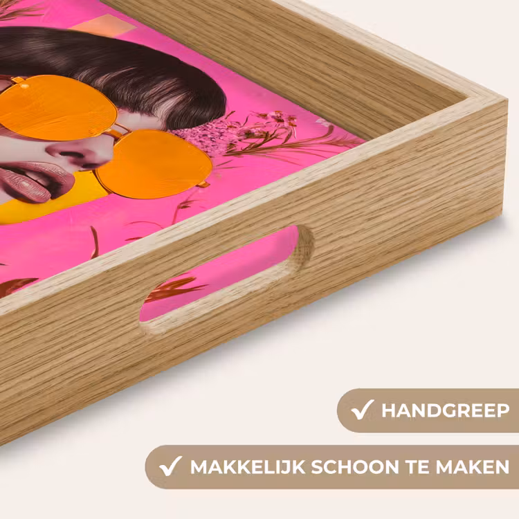 Dienblad - Zonnebril - Oranje - Vrouw - Planten — 5