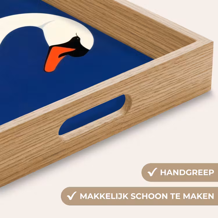 Dienblad - Zwaan - Wit - Snavel - Illustratie — 5