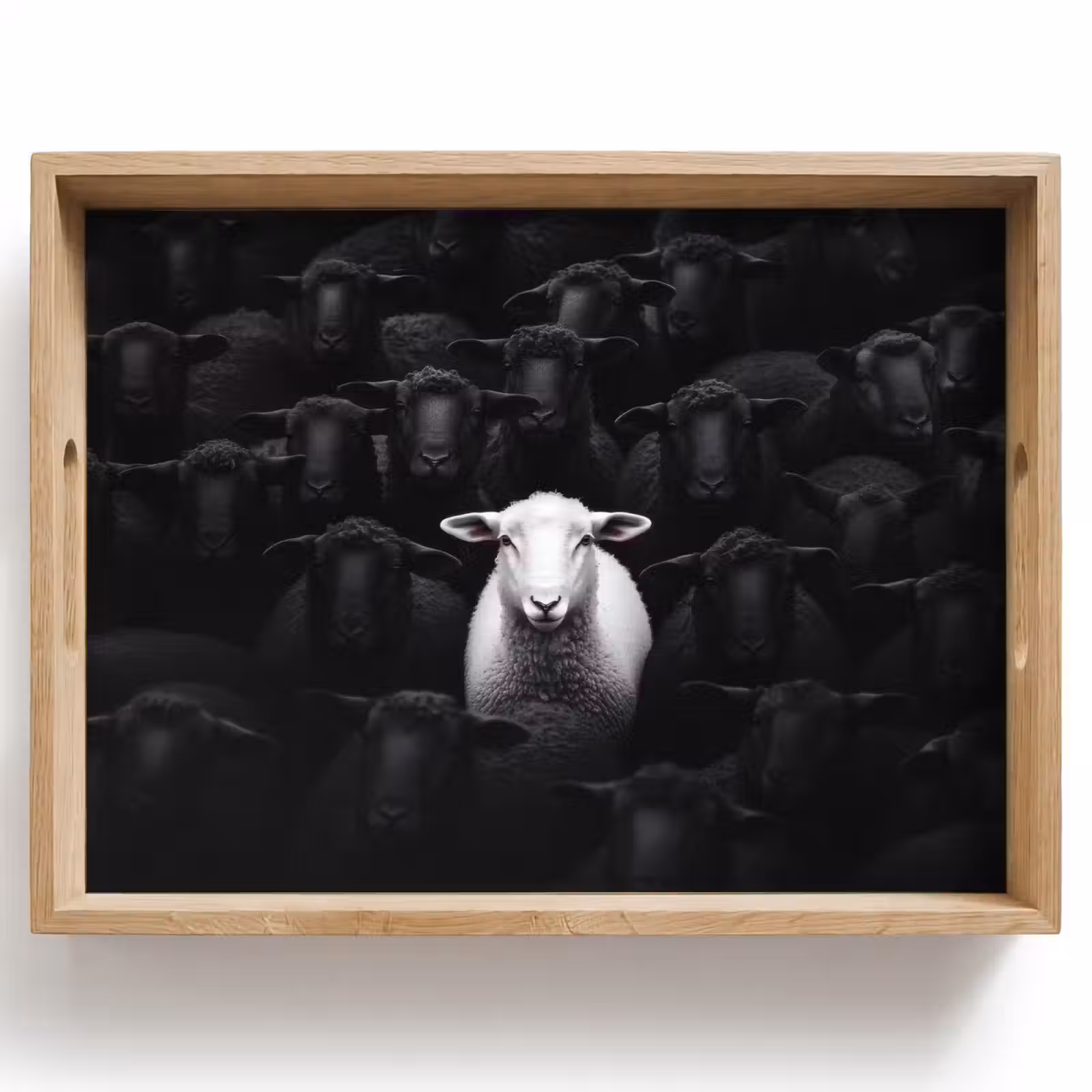 Dienblad - Schapen - Wit - Duisternis — 1