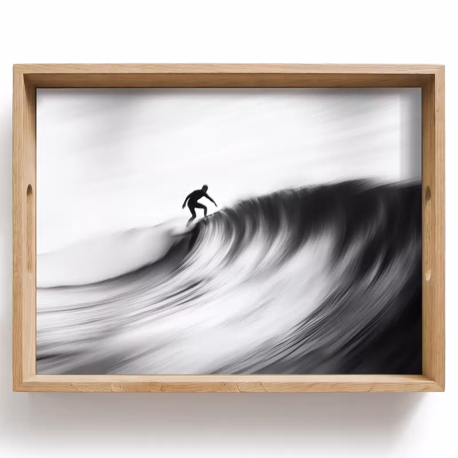 Dienblad - Surfer - Golf - Vervaagd - Zwart — 1