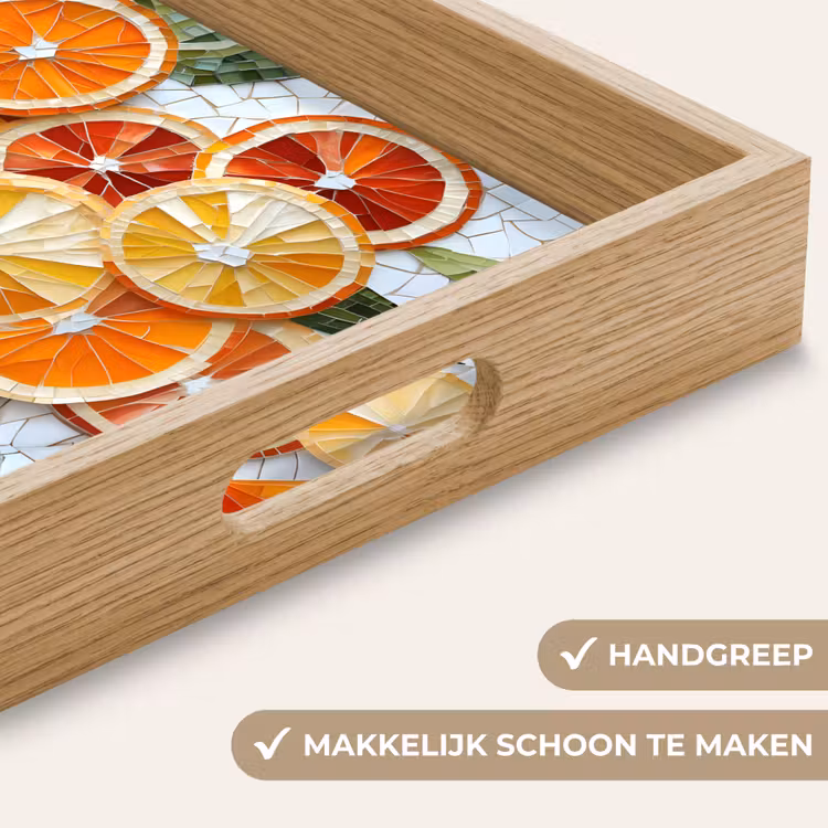 Dienblad - Schijfjes - Fruit - Oranje - Mozaïek — 5