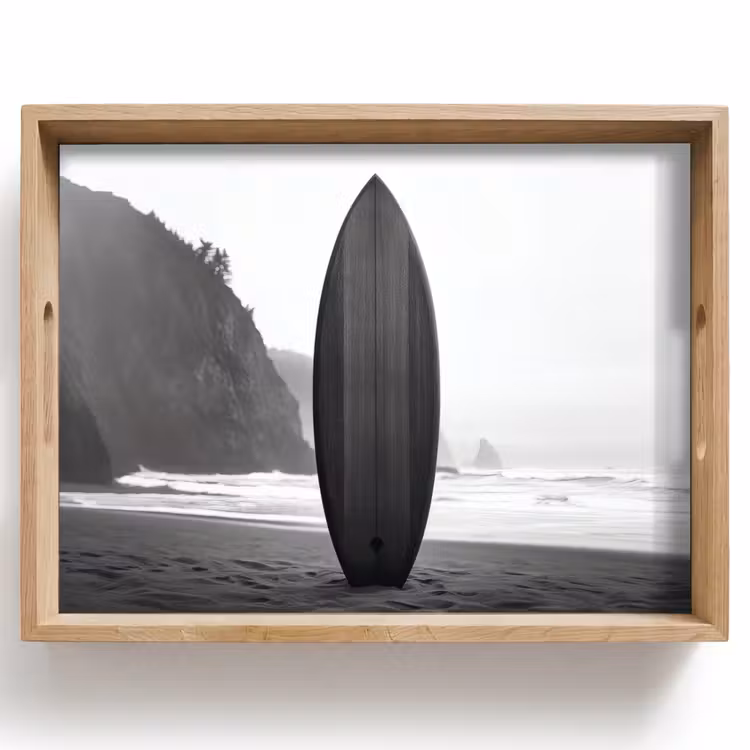 Dienblad - Surfplank - Zand - Zee — 1
