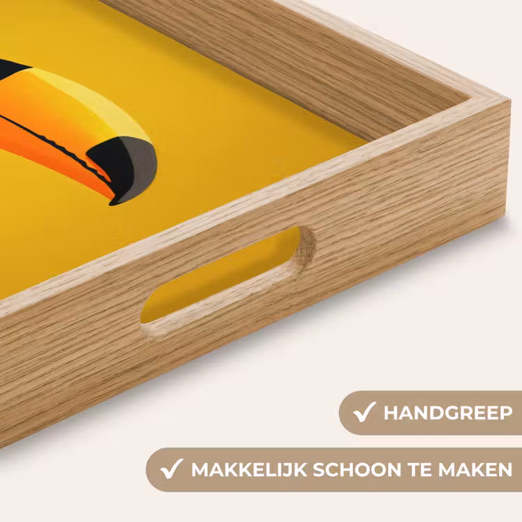 Dienblad - Toekan - Minimalistisch - Snavel - Oranje — 5