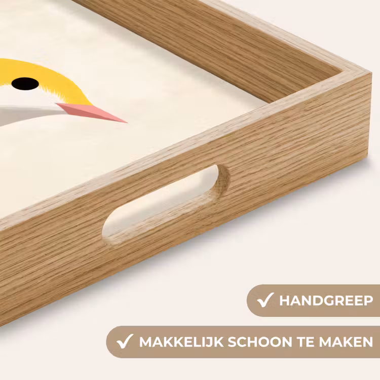 Dienblad - Vogel - Minimalistisch - Geel — 5