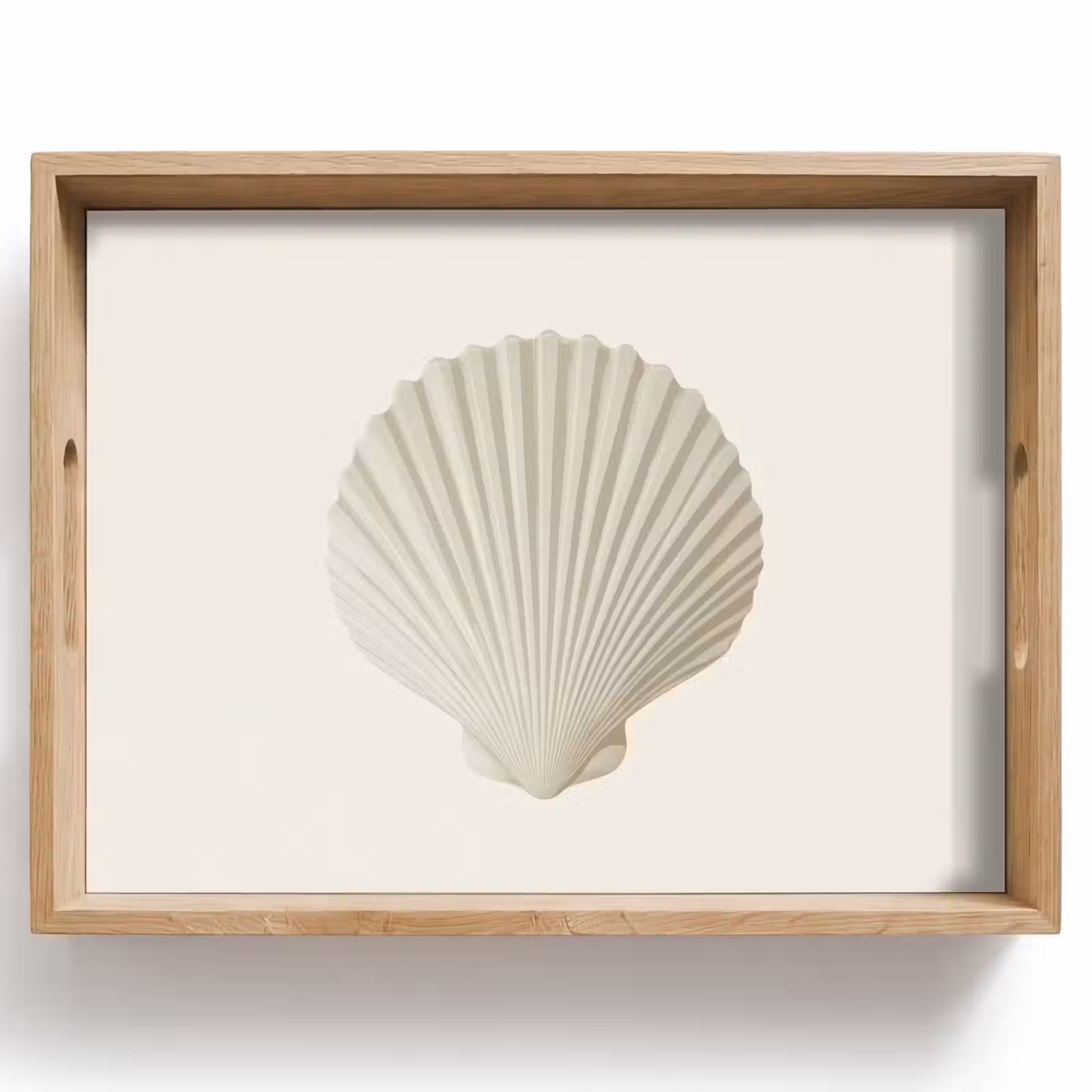 Dienblad - Schelp - Minimalistisch - Wit — 1