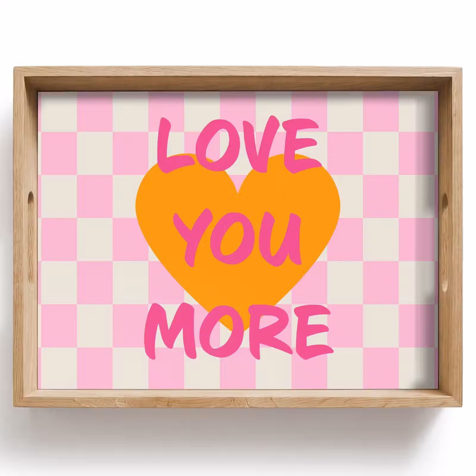 Dienblad - Valentijn - Love - Roze - Oranje — 1