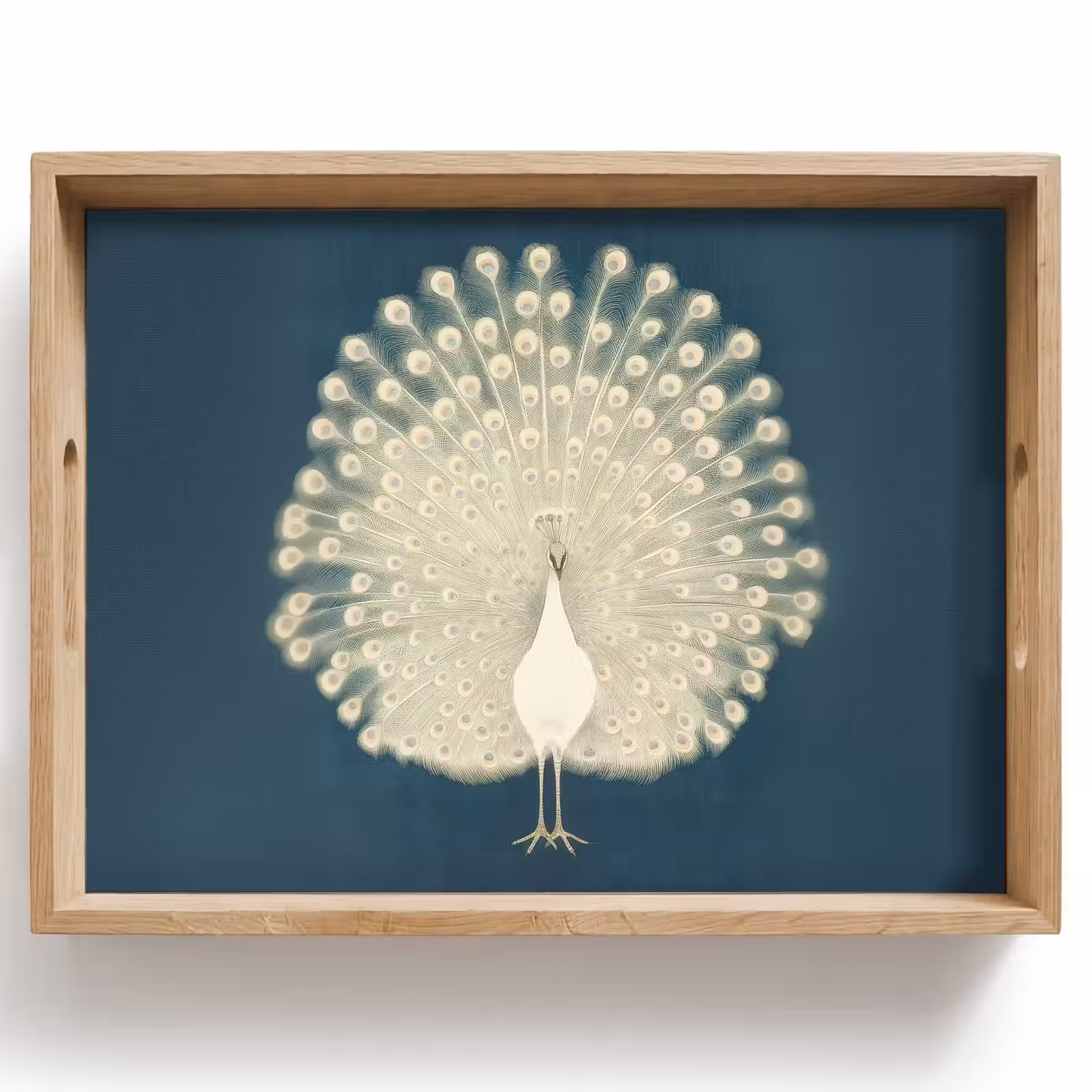 Dienblad - Vogel - Blauw - Vintage — 1
