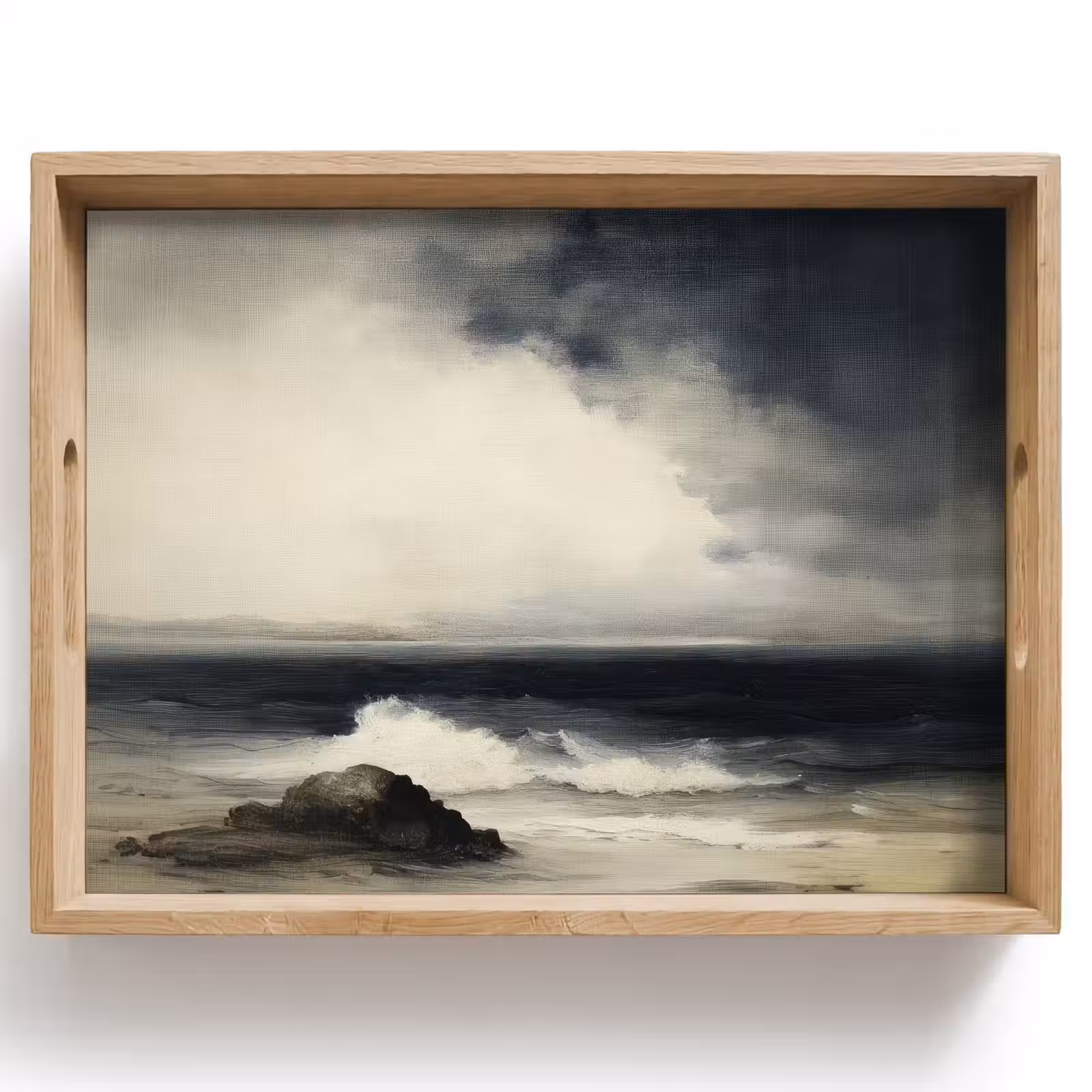 Dienblad - Zee - Rotsen - Storm — 1