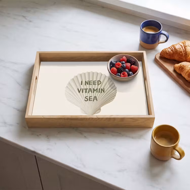 Dienblad - Schelp - Quote - Groen — 4