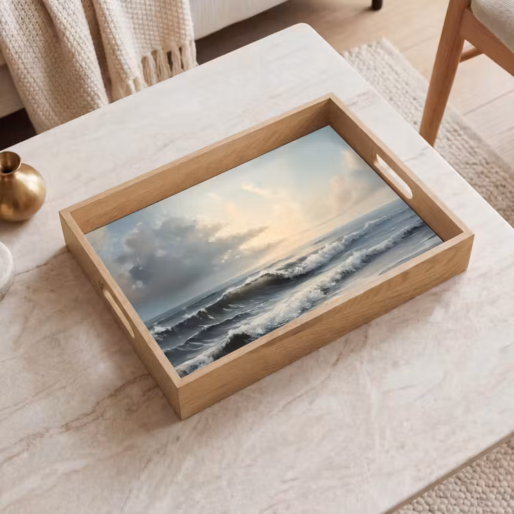 Dienblad - Strand - Zee - Zonsondergang — 2