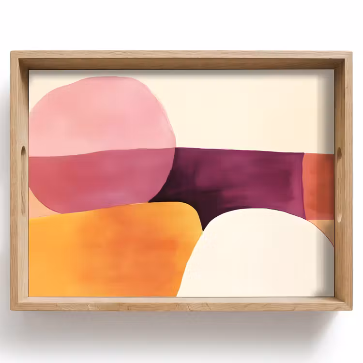 Dienblad - Vormen - Abstract - Kleurrijk — 1