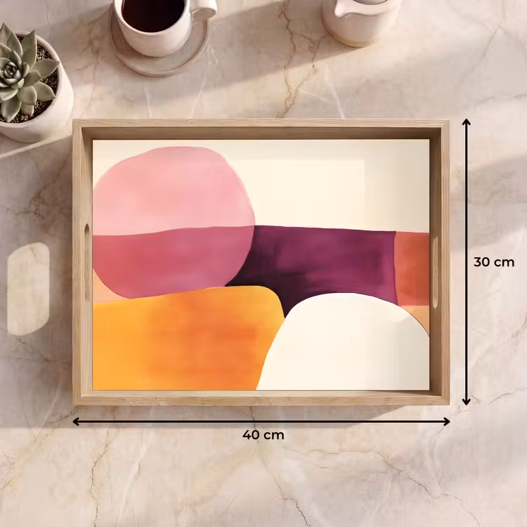 Dienblad - Vormen - Abstract - Kleurrijk — 9