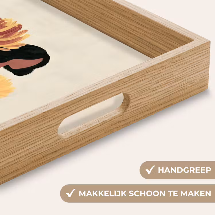 Dienblad - Vrouw - Minimalistisch - Bloem — 5