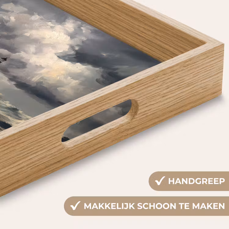 Dienblad - Vuurtoren - Golven - Storm — 5