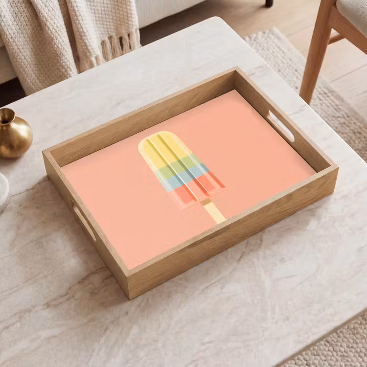 Dienblad - Waterijsje - Pasteltinten - Minimalistisch — 2