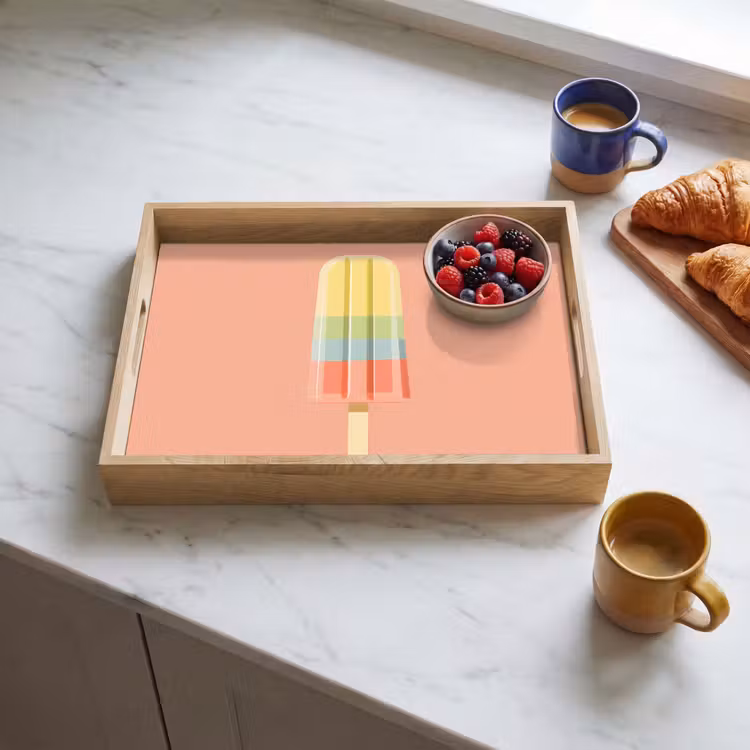 Dienblad - Waterijsje - Pasteltinten - Minimalistisch — 4