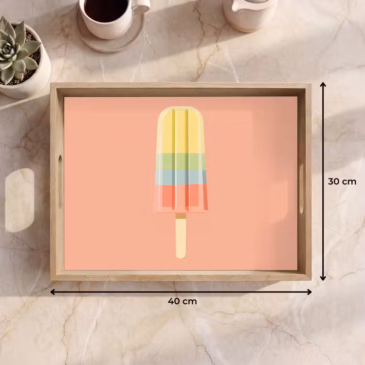 Dienblad - Waterijsje - Pasteltinten - Minimalistisch — 9