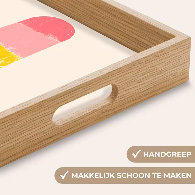 Dienblad - Waterijsje - Retro - Stokje - Roze — 5