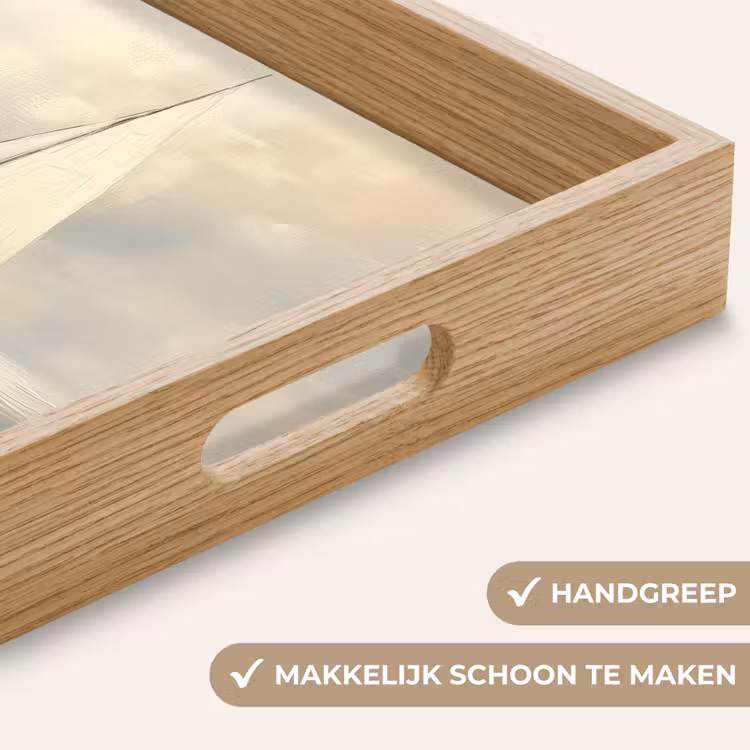 Dienblad - Zeilschip - Zee - Bewolkt — 5
