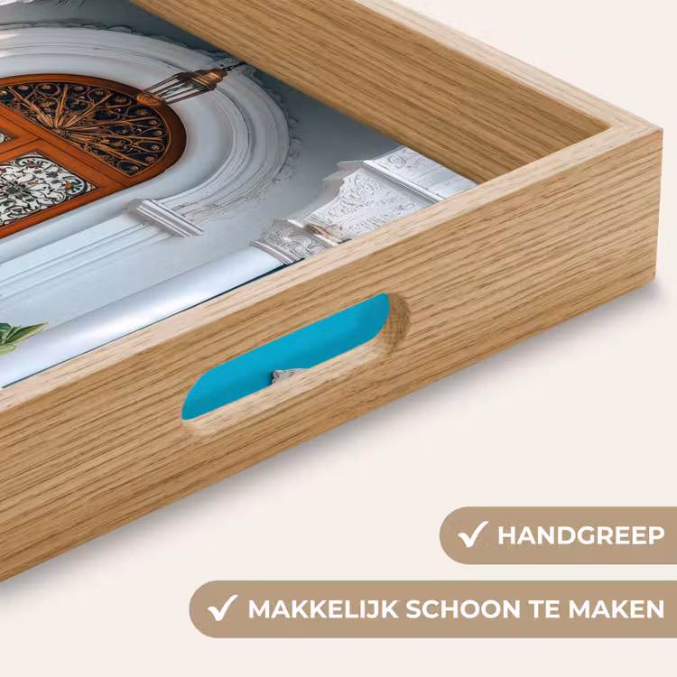 Dienblad - Zuilen - Sierlijke - Deur - Blauw — 5