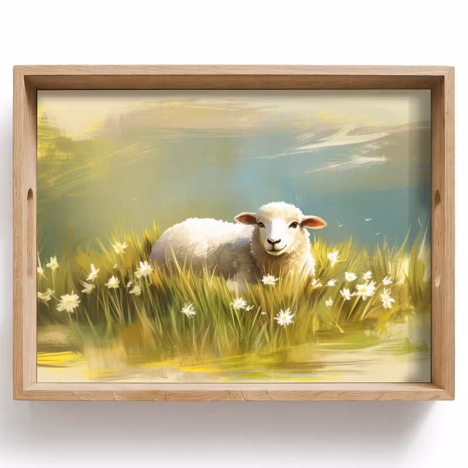 Dienblad - Schaap - Weide - Groen — 1