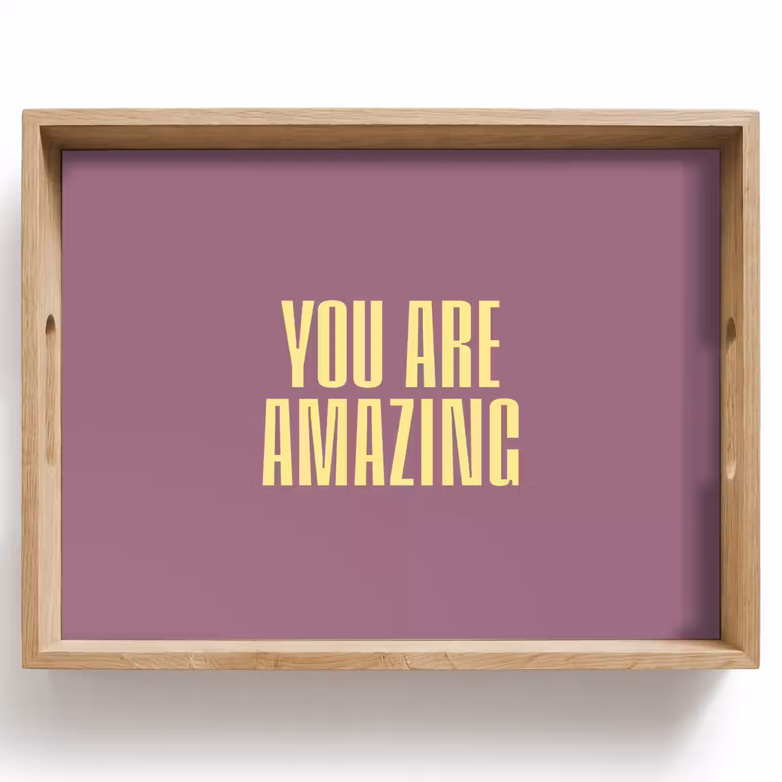 Dienblad - Tekst - Paars - Amazing — 1