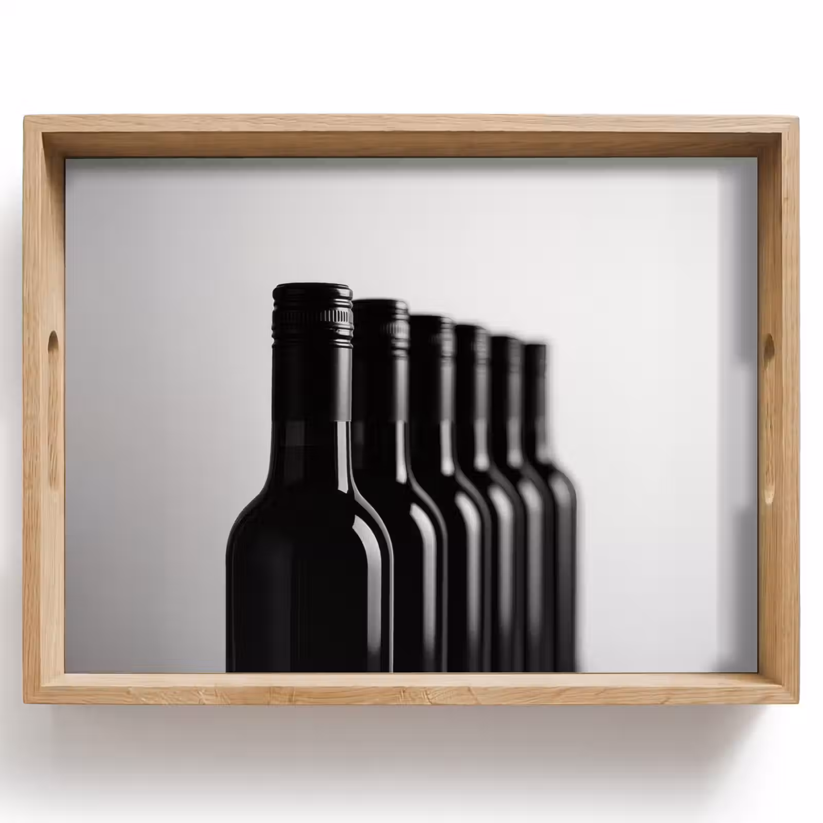 Dienblad - Wijnflessen - Zwart - Minimalistisch — 1